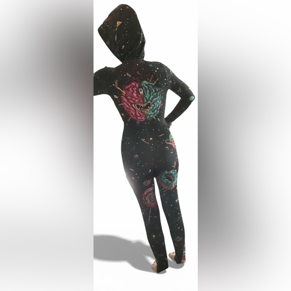 Badinka Galaxy Candy Long Sleeve one Piece -NWOT - Picture 3 of 5